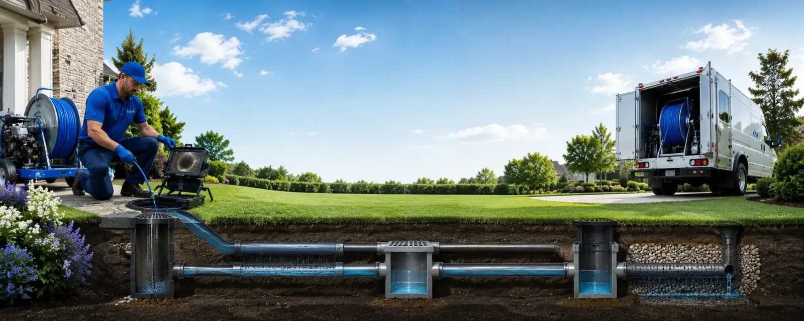 Outdoor drain cleaning information for Vienna, WV